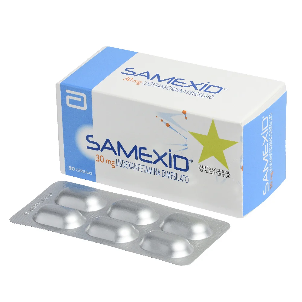 Samexid Perú lisdexanfetamina para TDAH y concentración