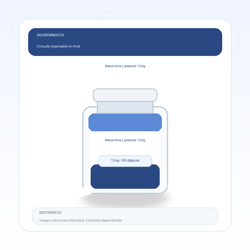 Astaxantina Liposomal 12mg en Perú - Neurofármacos