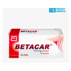 Betacar 12.5mg x 30 Comprimidos - Carvedilol en Perú