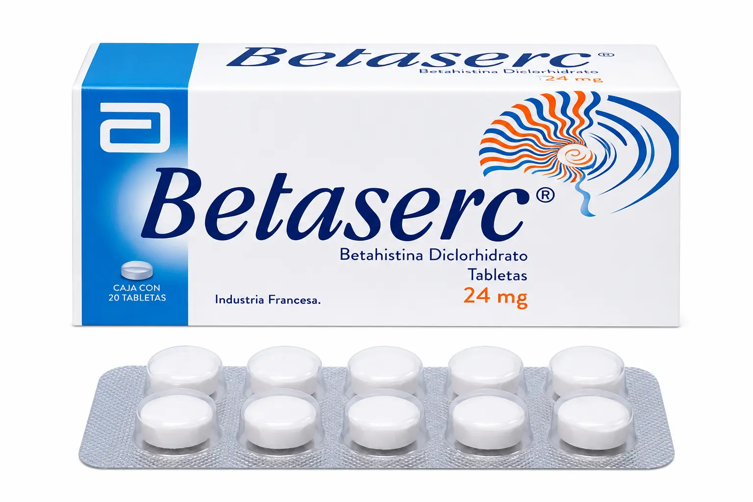 Betaserc 24mg x 20 Tabletas - Betahistina