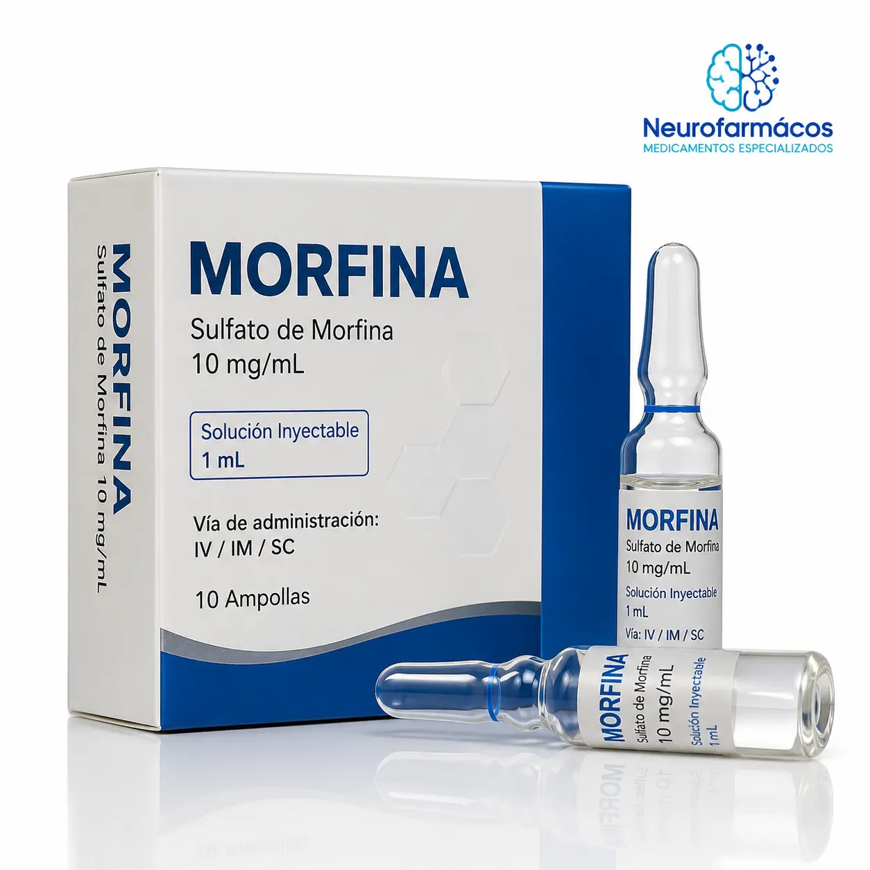 Morfina Sulfato 10 mg/mL solución inyectable en Perú - Neurofarmácos