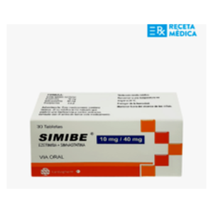 Simibe 10mg/40mg Tabletas x 30 - Ezetimiba/Simvastatina en Perú