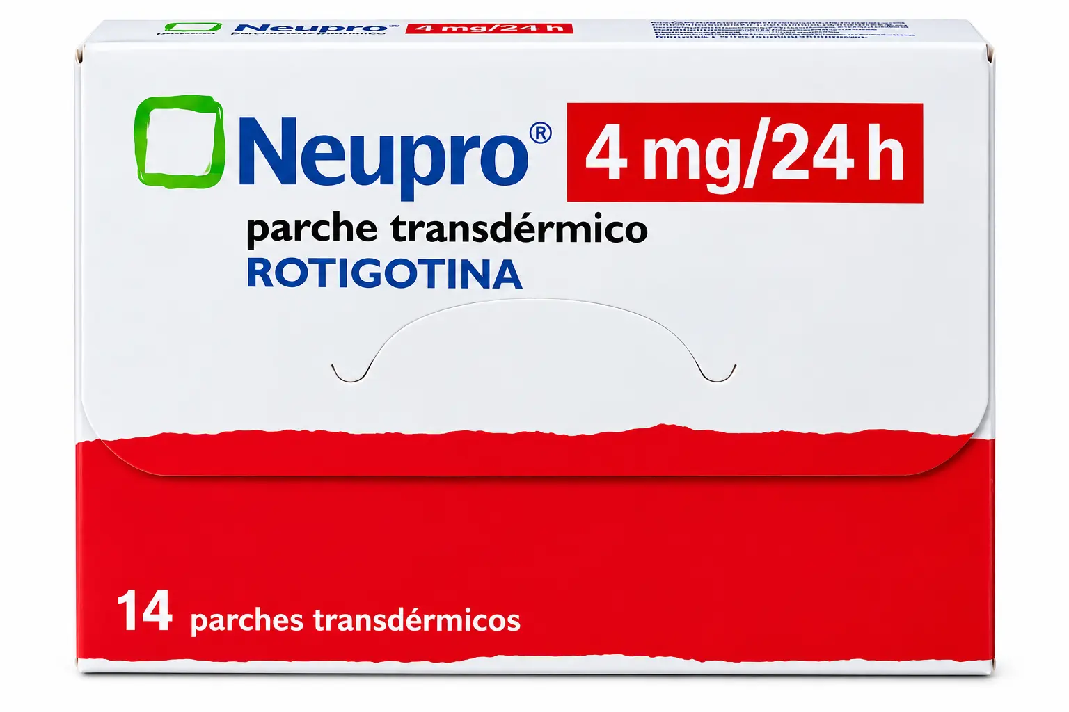 Neupro 2 mg rotigotina parche transdérmico caja original