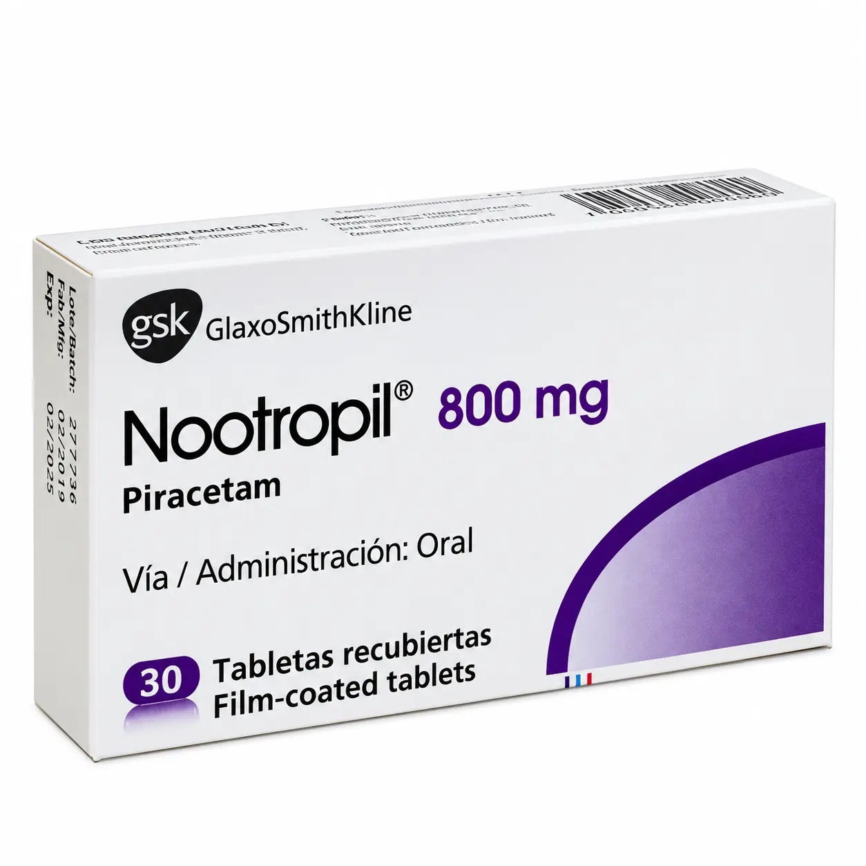 Nootropil piracetam tabletas caja original