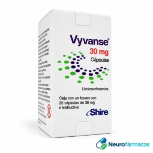 Vyvanse 30 mg (Lisdexanfetamina) x 28 Cápsulas